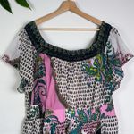 Ashley Stewart 🆕  Off-the-Shoulder Smocked Paisley Duster Photo 7