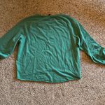 Green Long Sleeve Shirt with White Logo Savvi Size M Photo 1