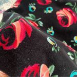 Esprit Vintage 90s  Velvet Rose Floral High Waisted Shorts Photo 6