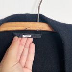 Jenni Kayne • Sweater Coat cardigan black merino wool yak knit minimalist open Size XS Photo 4