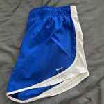 Nike Blue White Athletic Shorts Dri-Fit Photo 0