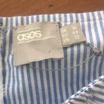 ASOS  Blue & White Striped Ruffled‎ Dress Photo 1