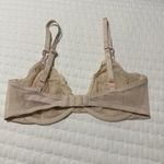 Victoria's Secret Victoria’s Secret 34D Unlined Demi Underwire Bra Nude Lace With Pink Accent Photo 1