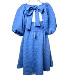 Free People  Violet Mini Dress Size Small In Blue New With Tags $108 retail Photo 5