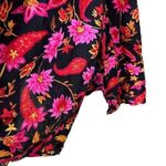 Vintage Uniform John Paul Richard Flower Print Maxi Skirt Size Large Pink Photo 4