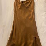 Princess Polly Silk Brown Dress Photo 2