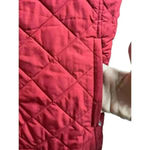 Ralph Lauren Lauren  Puffer Vest Women's Dark Red Quilted Snap Pockets Medium Photo 4