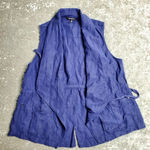 Torrid  Navy Drape Front Utility Vest Photo 0
