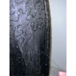 100% Silk Vintage Women’s Black Beaded Open Back MIDI Dress LARGE Photo 9