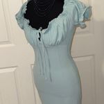 Papaya  Light Blue Ruffled Mini Dress Photo 1