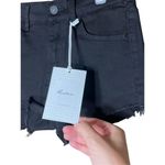 Kancan Jean Shorts Woman’s 5/26 Black Denim Raw Hem Cut Off Festival Shorts NWT Photo 1