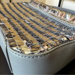 Anthropologie BIBI LOU  Silver & Black Sequin Shoulder Bag Photo 11