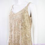 Vintage Alex Evenings floral embellishment top beige/ brown dress, size 12 Photo 6