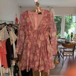 Bardot  Carmen Mini Dress in Dusty Rose Photo 3