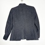 J.Crew  Womens Jacket Going Out Blazer Tinsel Tweed Wool Blend Lined Black Size 2 Photo 4