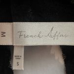 French affair  Black Crochet Bralette SZ M Lace Racerback Photo 3