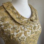 Vintage Parkshire Original Yellow Embroidered Sheath Dress Womens XS Grannycore Photo 2