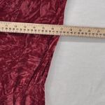 Silence + Noise Y2K Asymmetrical Velvet Dress Wine Red Large Photo 9