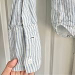 Reformation  Preston Linen Striped Button Up Shirt Photo 3