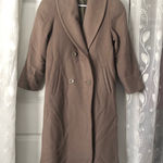 Vintage John Weitz Women Trench Over Coat 100% Wool double breasted sz 10P Photo 0