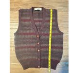 Tricots St. Raphael Vintage Wool Knit Sweater Vest Dark Academia Grandma SIZE M Photo 2