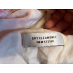 WALTER Floral Print Silk Short Sleeve V Neck Button Front Dress Size 6 Pink Photo 4