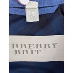 Burberry Brit 100% Linen Short Trench Coat in Blue Photo 10