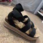 Time & Tru Black Platform Sandals  Photo 0