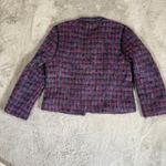 Renlyn Petite Plaid Wool Blend Jacket Career Wear Made in USA Size 8 Vintage Purple Photo 2