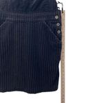 Vintage 90s Corduroy Pinafore Dress Small Pocket Dark Academia Geek Grunge Soft Black Photo 9