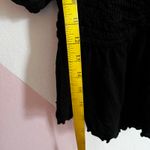 Urban Outfitters Black Smocked Babydoll Top, Gothic Soft Grunge Indie Sleaze Witchy Small‎ Photo 4