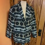 Vtg 90s Southwest Wool Jacket Blue Size L Photo 7