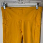 Athleta  Ultimate‎ Stash II Capri Leggings Yellow Size Medium Photo 3
