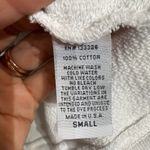 Free People  Retro Brand Antique White Harvard Crew Sweatshirt Sz S Photo 7