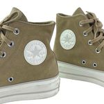 Converse Chuck Taylor All Star Lift Beige Suede High Top Platform Sneakers Sz 6 Photo 3