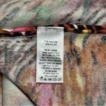 Quacker Factory  Leopard and Floral Print Rhinestone Blouse Artsy Eclectic Fun S Photo 7