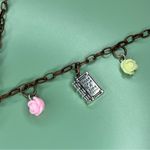 Handmade Kawaii Anime Pink Bunny Rabbit Girl Cottagecore Charm Necklace Photo 2