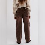 Free People  We The Free risk taker cord straight leg pants in chocolate truffle Photo 1