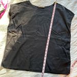 Everlane  The Muscle Top Linen Shirt Black Large Short Sleeve Photo 7