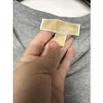 Michael Kors  Women's Large Light  Gray Long Sleeve Top Shirt MK Logo Photo 6