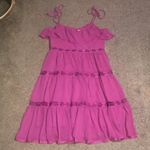 Dress the Population Dream Floral Lace Tiered Tie Strap Sundress Hibiscus XXL Photo 4