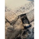 BKE  Boutique Fuzzy Leopard Print V-Neck Cozy Sweater Women's Size L Photo 2