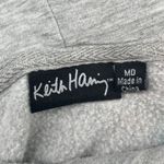 Keith Haring Tie Dye Hoodie Sweatshirt Women's Medium Grey Blue Pink Yellow Art Gray Photo 3
