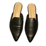 Shoe Dazzle Franceen faux crocodile pointed mules Photo 1