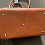 Coldwater Canyon Chic Cream and Tan Genuine Leather Satchel Photo 4