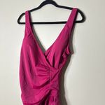 Jantzen Classic One Piece Women 12 Swimsuit Swim Beach Resort Padded Magenta Photo 1