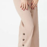 Isaac Mizrahi Live! Stretch Pink Culotte Pants w/ Button Size 2 Photo 0