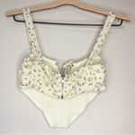 Princess Polly  Yellow Floral Bustier Corset Top Mini Cropped Size 2 Photo 1