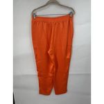Gretchen Scott  Satin Wide Leg Pant Women Small Orange Mature Belted High‎ Rise Photo 1