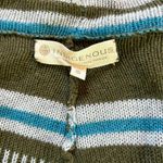 Indigenous Cardigan Sweater Open Front Waterfall Organic Cotton Womens Small Green Photo 5